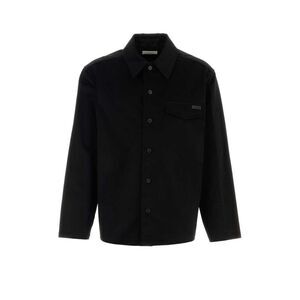 Saint Laurent Men Black Cotton Shirt
